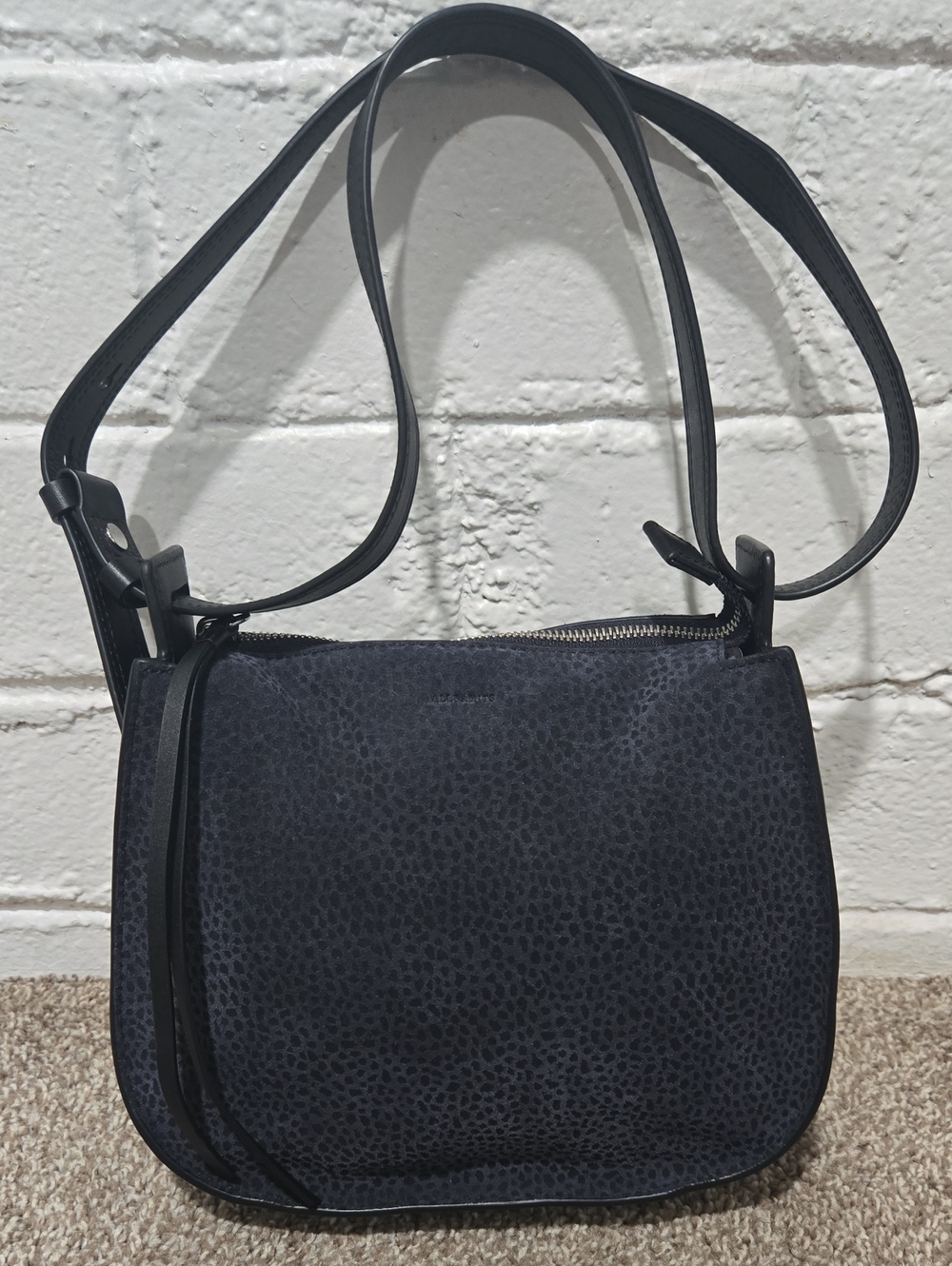AllSaints Crossbody Bag in Black & Dark Navy